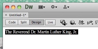 Screenshot: Type Name and Highlight