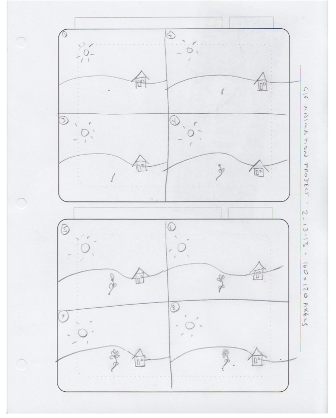 scanned storyboard picture