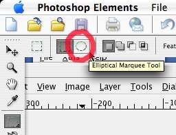 elliptical selection tool