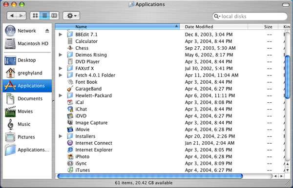 [applications window]