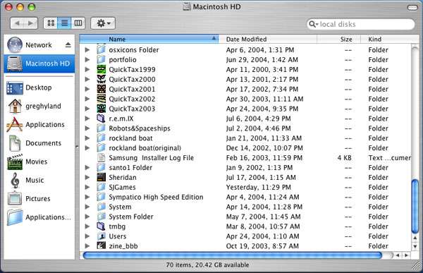 [hard drive window]