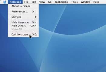 [Netscape menu quit]