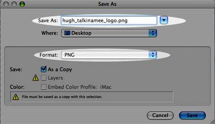 save as dialog box screenshot